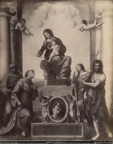 F. & O. Brockmann — Antonio Allegri gen. Correggio. Die Madonna des heil. Franciscus. Kgl. Gemäld. Gal. Dresden — insieme